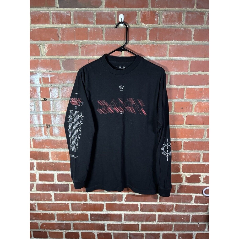 Kendrick Lamar Shirt Pray For Me Damn 2017 Tour Long Sleeve TDS Adult Medium